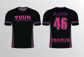 All sports team jersey design with an elegant edgy and wild look for all your casual, fashion and sportswear vector