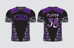 All sports team jersey design with an elegant edgy and wild look for all your casual, fashion and sportswear vector