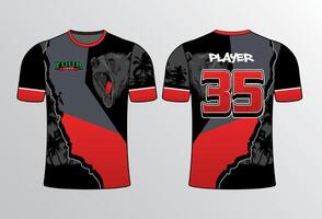 All sports team jersey design with an elegant edgy and wild look for all your casual, fashion and sportswear vector