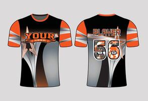 All sports team jersey design with an elegant edgy and wild look for all your casual, fashion and sportswear vector