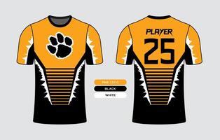 All sports team jersey design with an elegant edgy and wild look for all your casual, fashion and sportswear vector