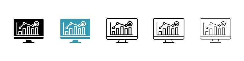 Data analytics icon vector