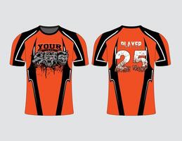 All sports team jersey design with an elegant edgy and wild look for all your casual, fashion and sportswear vector