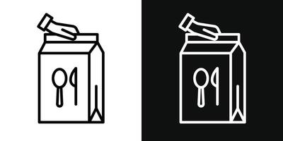 Food home delivery icon vector