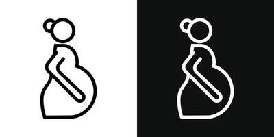 Suitable in pregnancy icon vector