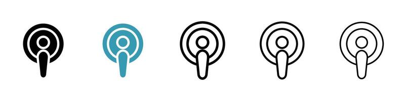 Podcast vector icon