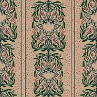 a pattern with a floral design on it vector