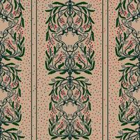 a pattern with a floral design on it vector