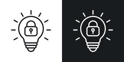 Patent and intellectual property icon vector