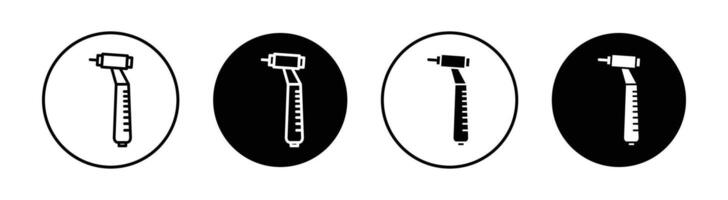 Dental nozzle drill icon vector