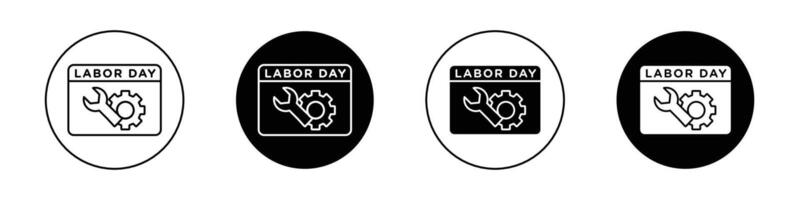 Labor day icon vector