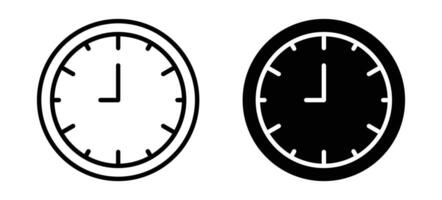 Clock vector icon