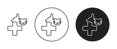 Veterinary pharmacy icon vector