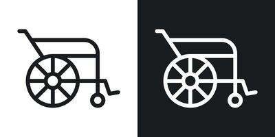 Wheelchair vector icon