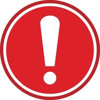 Red warning sign with exclamation symbol. do not enter. Warning stop sign stock vector