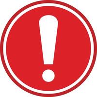 Red warning sign with exclamation symbol. do not enter. Warning stop sign stock vector