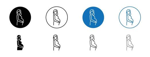 Suitable in pregnancy icon vector