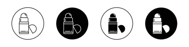 Deodorant roll on icon vector