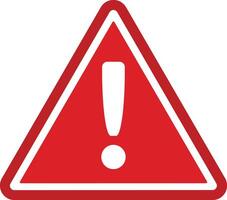 Red warning sign with exclamation symbol. do not enter. Warning stop sign stock vector