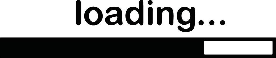 Load indicator. Loading status bar, download progress and line upload or file transfer waiting bars vector symbols. Line visualization element