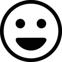 Emoji icon. Emoticon. Smile face. Emotion. Funny Cartoon. Face Gestures. Social Media. Smiling, Happy, glade, Joyful facial expression. vector