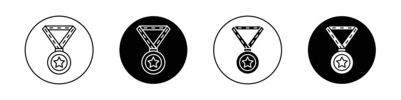 deporte medalla icono vector