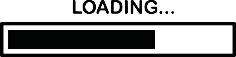 Load indicator. Loading status bar, download progress and line upload or file transfer waiting bars vector symbols. Line visualization element