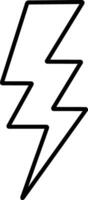 flash lightning bolt line icon. Electric power symbol. Energy sign, vector illustration. charge sign. Thunder strike electricity linear symbol. Thunderbolt flash. Powerful electrical discharge