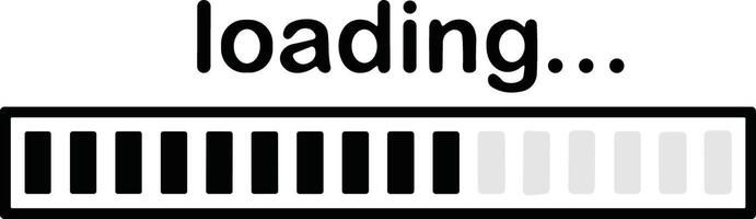 Load indicator. Loading status bar, download progress and line upload or file transfer waiting bars vector symbols. Line visualization element