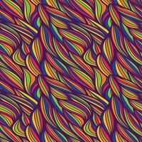 Seamless patterns with funny happy daisy, wave, chess, mesh, and sunburst. Set of vector backgrounds in trendy retro trippy style