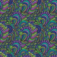 Seamless patterns with funny happy daisy, wave, chess, mesh, and sunburst. Set of vector backgrounds in trendy retro trippy style