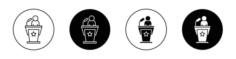 Public speaker icon vector