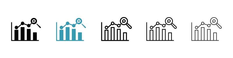 Market prediction icon vector