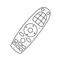 Remote control. Hand drawn doodle style. Vector illustration isolated on white. Coloring page.