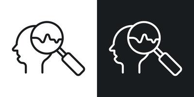 Self research icon vector