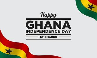 diseño de fondo del día de la independencia de ghana. vector