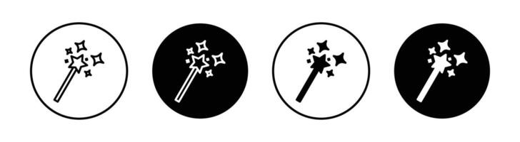 Magic wand icon vector