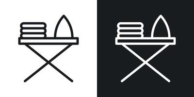 Ironing board icon vector