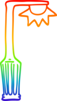 regenbooggradiënt lijntekening cartoon lantaarnpaal png
