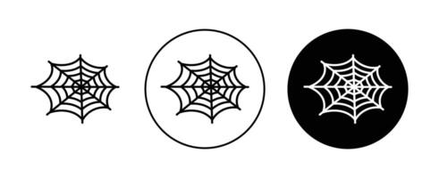 Spider web icon vector