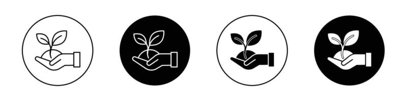 Care of plant icon vector