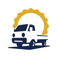 Car Pickup Repair logo vector