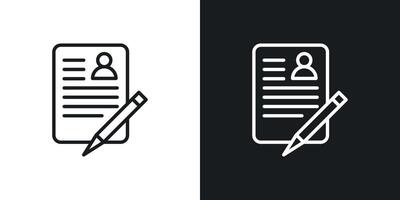 Job description icon vector