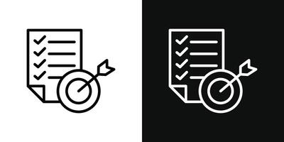 Accomplished goals and objectives icon vector