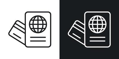 Personal documents icon vector