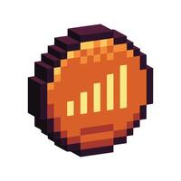 Isometric Pixel art 3d of Wifi network icon for items asset. Internet connection icon on pixel bits style.8-bits perfect for game asset,design asset element,app,website, Vector illustration.