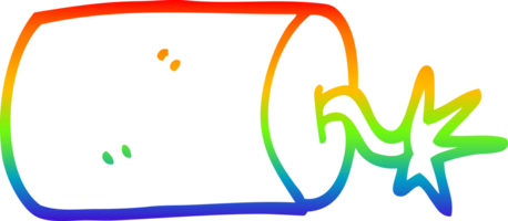 Regenbogen-Gradientenlinie Zeichnung Cartoon Dynamit png