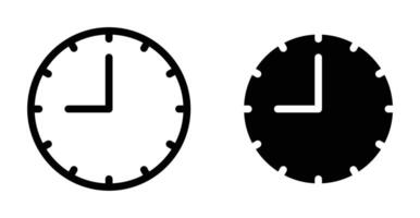 icono de vector de tiempo