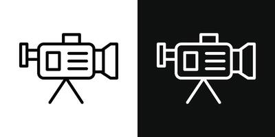 TV camera icon vector