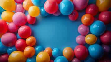 AI generated Ring of Balloons photo